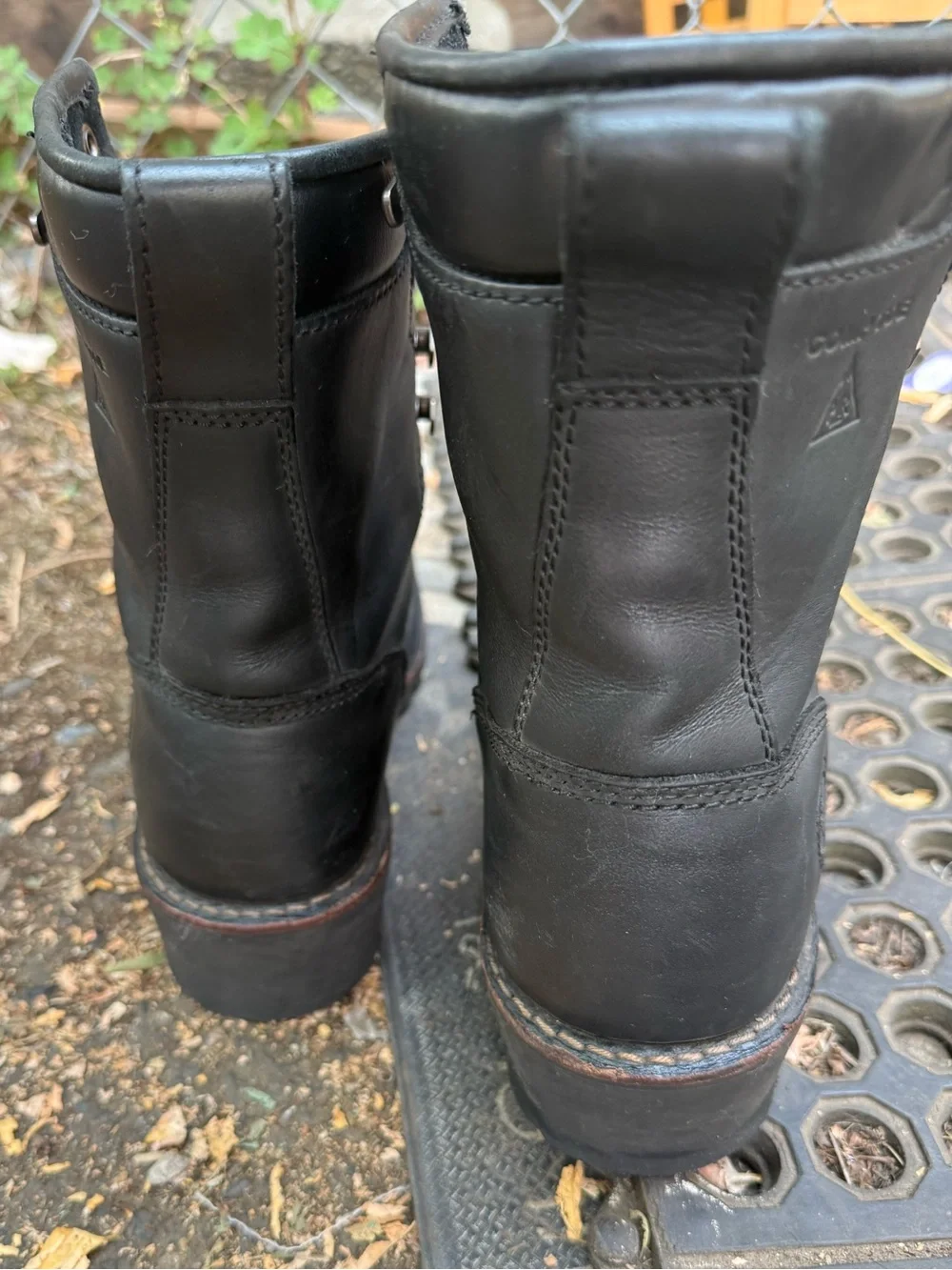 $140 HAWX Men's 8 inch Logger Composite Safety Toe Work Boots 9.5 D